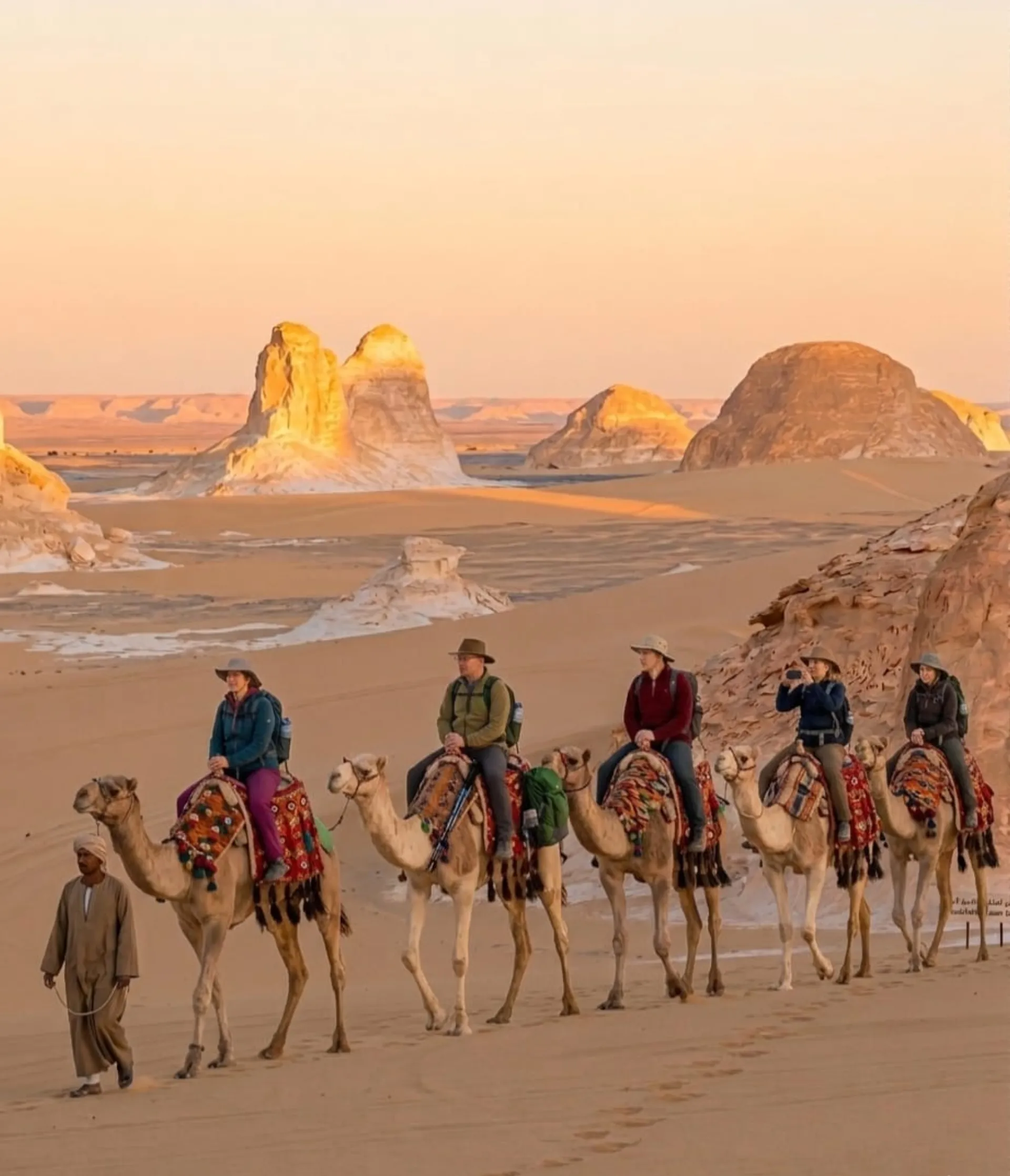 Egypt safari tours camel trekking White Desert