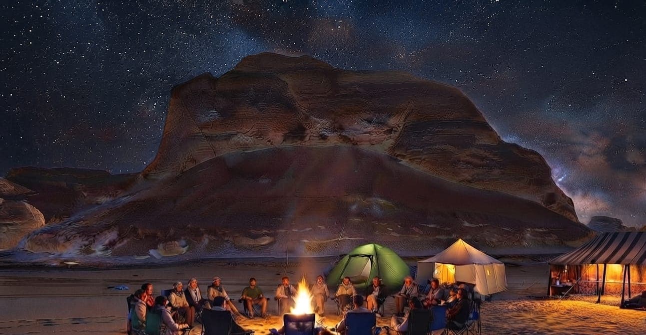 Camp Under the Stars in the Heart of the Desert