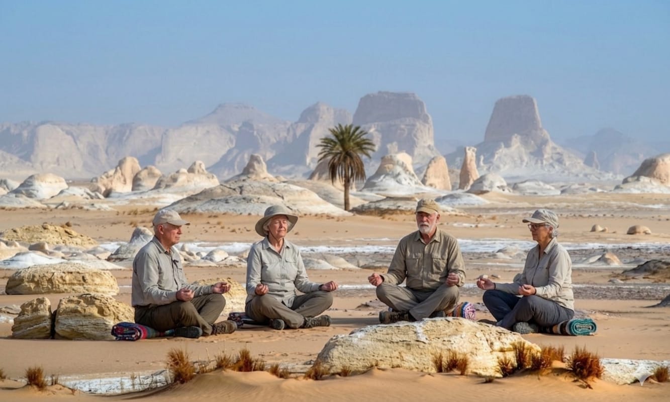 Desert meditation in the White Desert